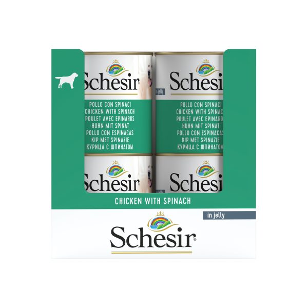 Schesir Chicken with Spinach Wet Dog Food, 285g - Image 3