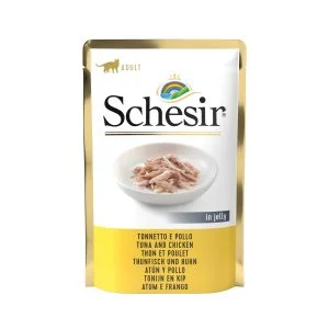 Schesir Tuna and Chicken Pouch Wet Cat Food, 85g