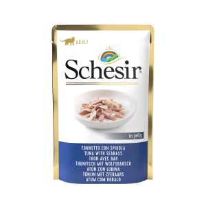 Schesir Tuna with Seabass Pouch Wet Cat Food, 85g