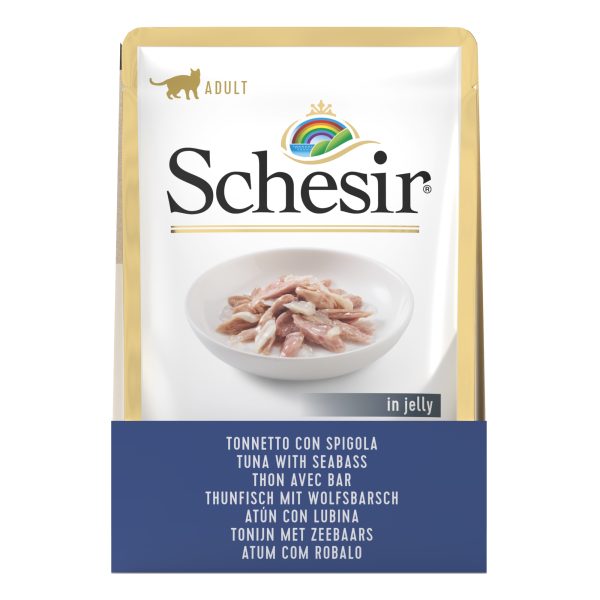 Schesir Tuna with Seabass Pouch Wet Cat Food, 85g - Image 3