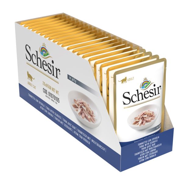 Schesir Tuna with Seabass Pouch Wet Cat Food, 85g - Image 6