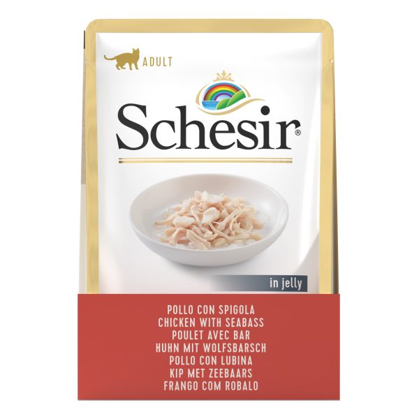 Schesir Chicken with Seabass Pouch Wet Cat Food, 85g - Image 3