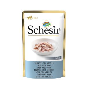 Schesir Tuna with Hake Pouch Wet Cat Food, 85g