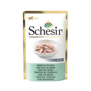 Schesir Tuna with Seabream Pouch Wet Cat Food, 85g