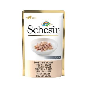 Schesir Tuna with Salmon Pouch Wet Cat Food, 85g