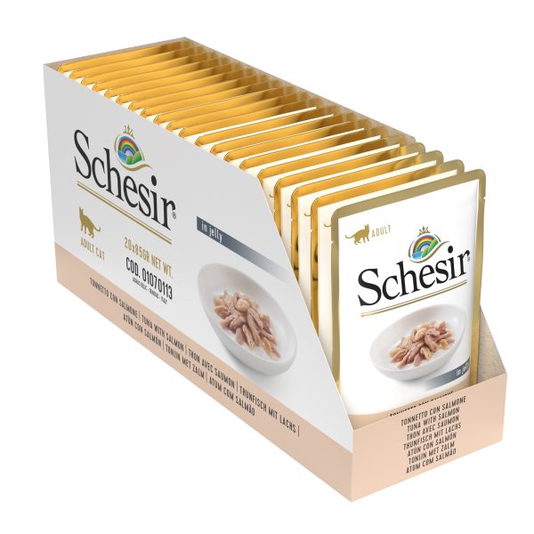 Schesir Tuna with Salmon Pouch Wet Cat Food, 85g - Image 6