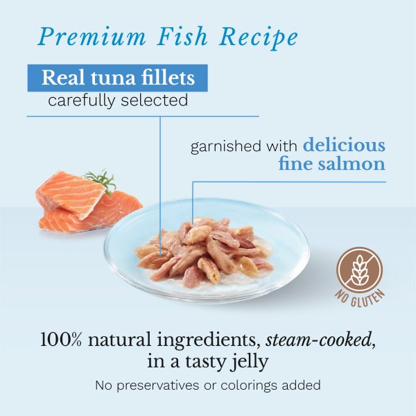 Schesir Tuna with Salmon Pouch Wet Cat Food, 85g - Image 2