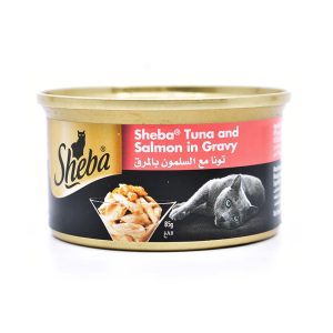 Sheba Tuna And Salmon In Gravy Cat Wet Food, 85g