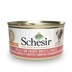 Schesir Chicken with Potatoes and Carrots Wet Dog Food, 85g