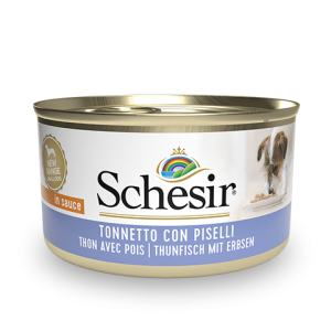 Schesir Tuna with Peas Wet Dog Food, 85g