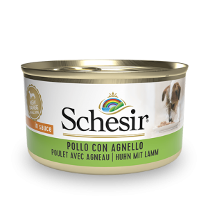 Schesir Chicken with Lamb Wet Dog Food, 85g