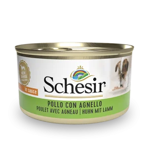 Schesir Chicken with Lamb Wet Dog Food, 85g