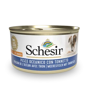 Schesir Tuna with Ocean Fish Wet Dog Food, 85g
