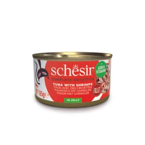 Schesir Complete Nutrition Tuna with Shrimp in Jelly Wet Cat Food, 85g