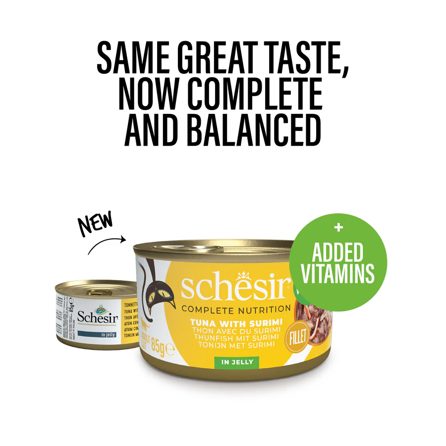 Schesir Complete Nutrition Tuna with Surimi Wet Cat Food, 85g - Image 2