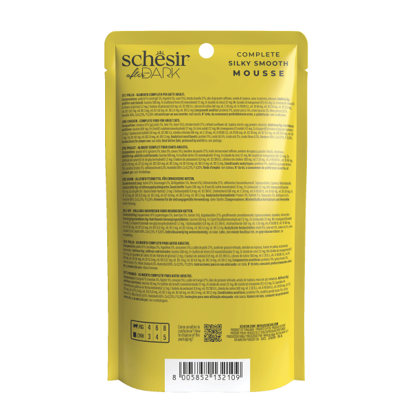 Schesir After Dark Velvet Mousse Chicken Wet Cat Food, 80g - Image 6
