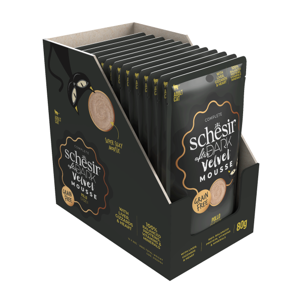 Schesir After Dark Velvet Mousse Chicken Wet Cat Food, 80g - Image 5