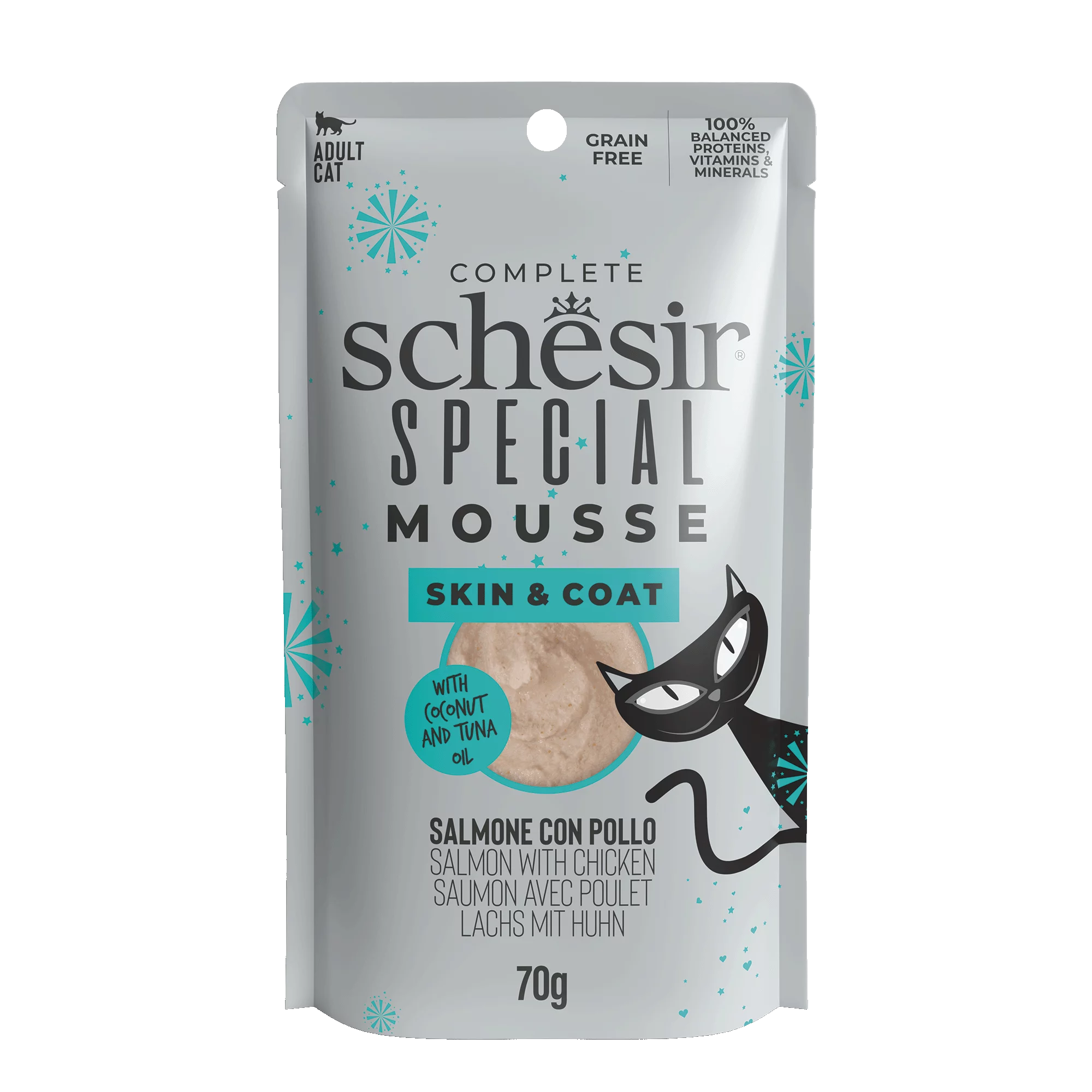 Schesir Special! Skin & Coat Wet Cat Food, 70g