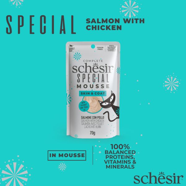 Schesir Special! Skin & Coat Wet Cat Food, 70g - Image 4