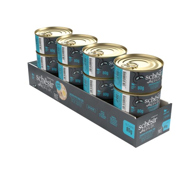 Schesir After Dark Pate Chicken & Quail Egg in Broth Cat Wet Food, 80g - Image 6