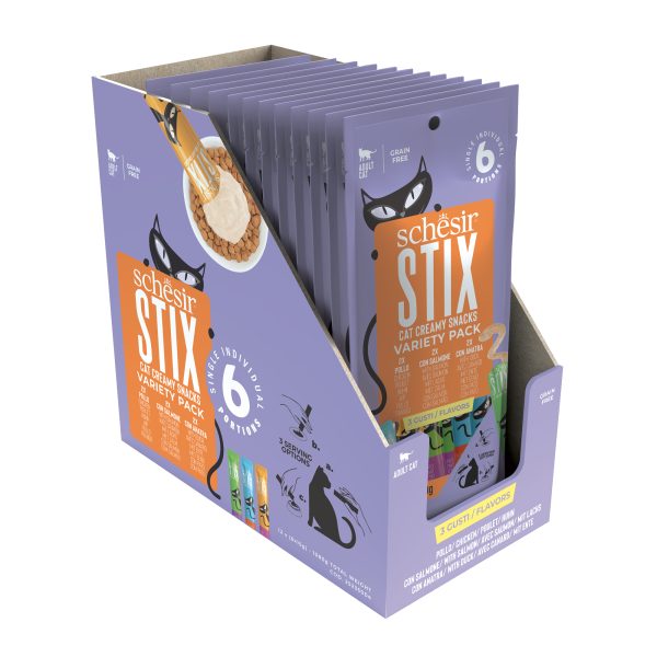 Schesir Stix! Variety Pack Cat Treat, 6 Pieces - Image 5