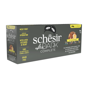 Schesir After Dark Variety Pack Wet Cat Food, Pack of 12 x 80g