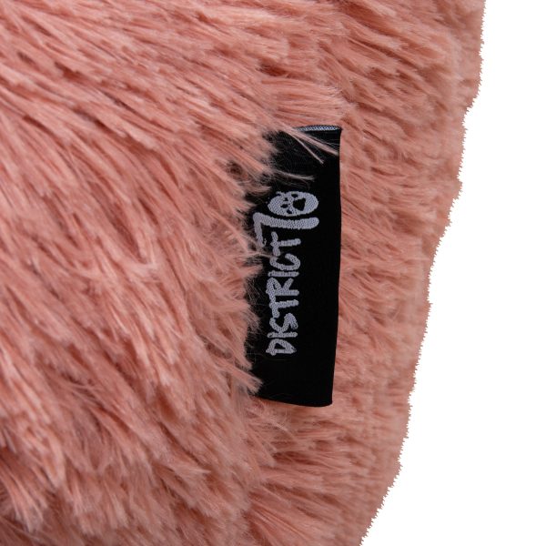 District 70 FUZZ Fluffy Donut Bed, Pink - Image 2