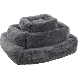 Flamingo Basket Krems Pet Bed, Dark Grey, 50x40x15cm