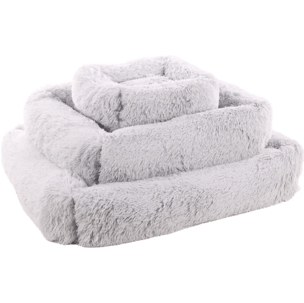 Flamingo Basket Krems Pet Bed, Light Grey, 50x40x15cm