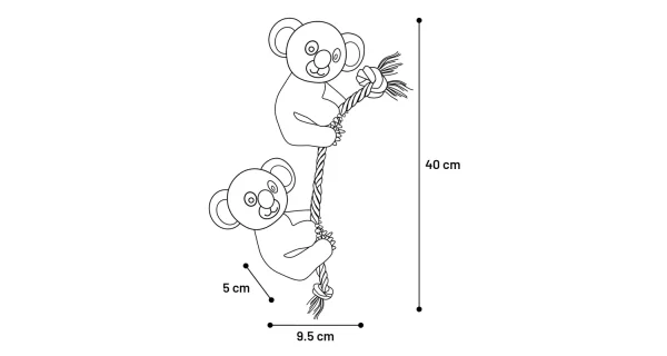 Flamingo Hangta Koala Dog Toy, 40cm - Image 3