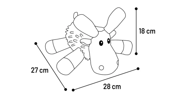 Flamingo Flufa Reindeer Dog toy - Image 3