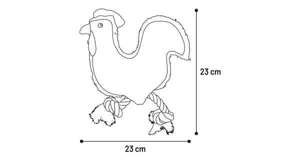 Flamingo Nada Rooster Dog Toy - Image 3