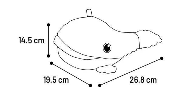 Flamingo Ceano Whale Dog Toy - Image 3
