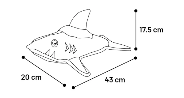 Flamingo Jawsi Shark Dog Toy - Image 3