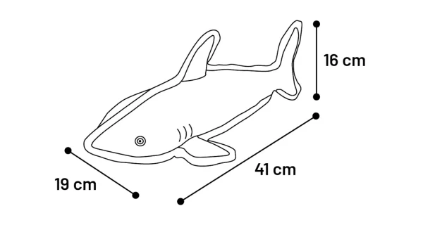 Flamingo Dobbla Shark Dog Toy - Image 3
