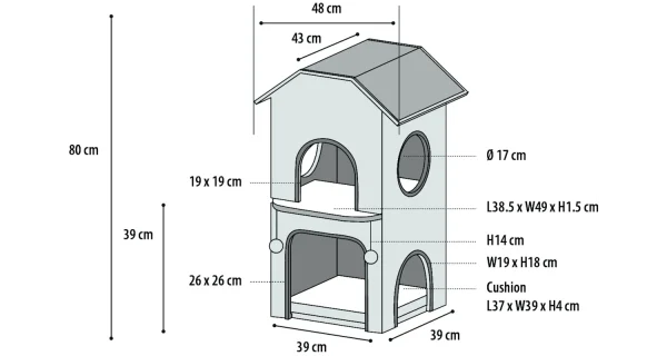Flamingo Nordic Villa Cat Tree - Image 5