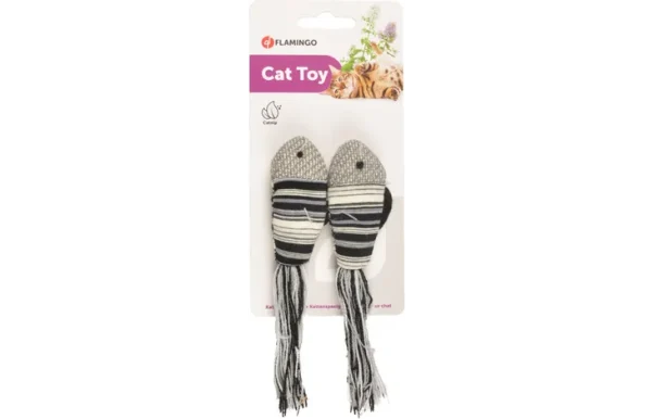 Flamingo Pirin 2 Fish with Catnip Cat Toy - Image 2