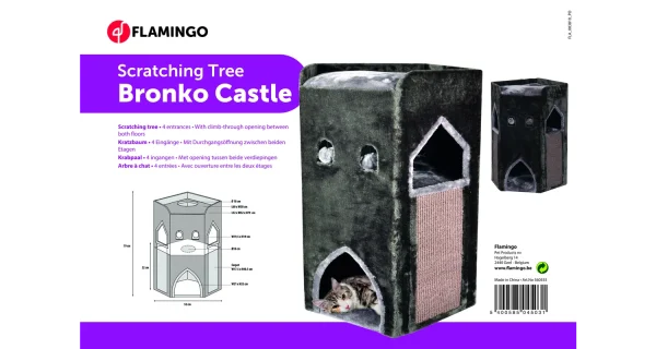 Flamingo Bronko Castle Cat Tree - Image 2