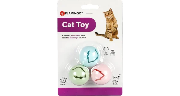 Flamingo IRIS Ball Cat Toy - Image 4