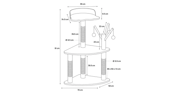 Flamingo Kira Cat Tree - Image 4
