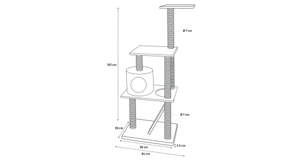 Flamingo Alexandra Cat Tree - Image 4