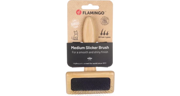 Flamingo Bristle Brush, Medium - Image 2