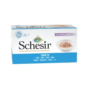 Schesir Multipack Tuna in Cooking Water Wet Cat Food, 50g (Pack of 6)