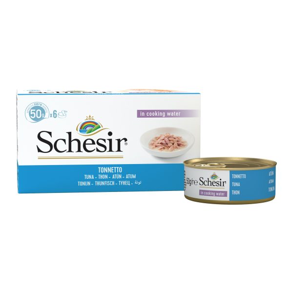 Schesir Multipack Tuna in Cooking Water Wet Cat Food, 50g (Pack of 6) - Image 3