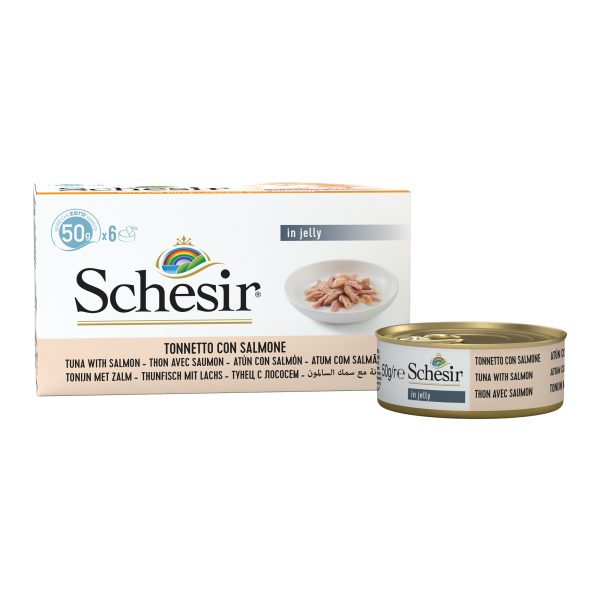 Schesir Multipack Tuna with Salmon Wet Cat Food, 50g (Pack of 6) - Image 3