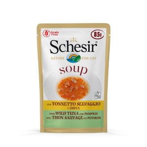 Schesir Soup Wild Tuna & Pumpkin Wet Cat Food, 85g