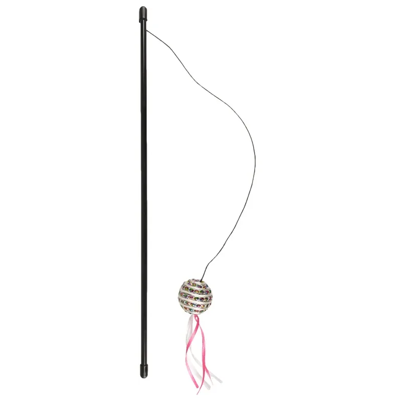Flamingo Catchy Dangler with Ball Cat Toy, Pink