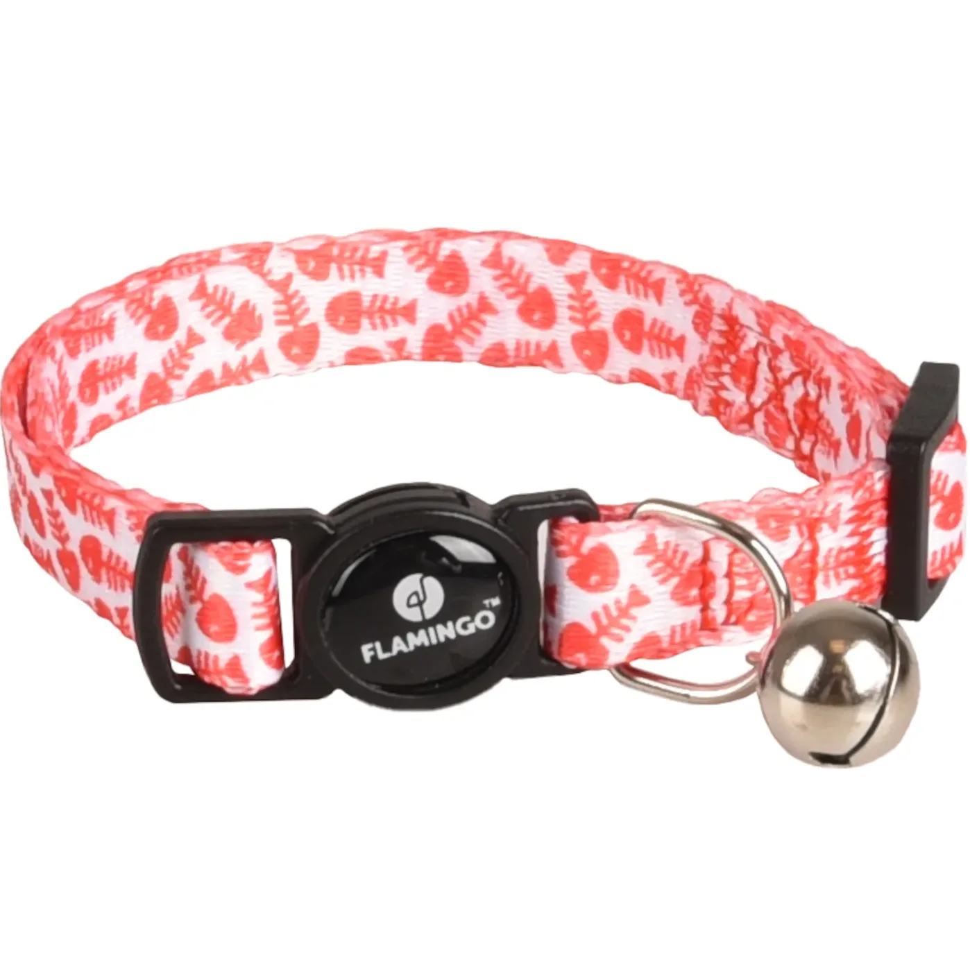 Flamingo Loulou Cat Collar, Red