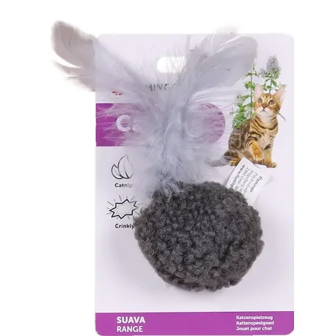 Flamingo Suava Ball Cat Toy, Dark Grey - Image 2