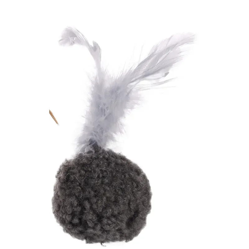 Flamingo Suava Ball Cat Toy, Dark Grey